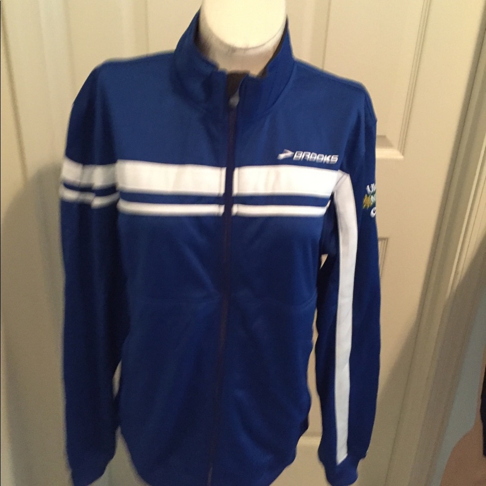 Brooks Running Jacket Blue Size Medium - image 8